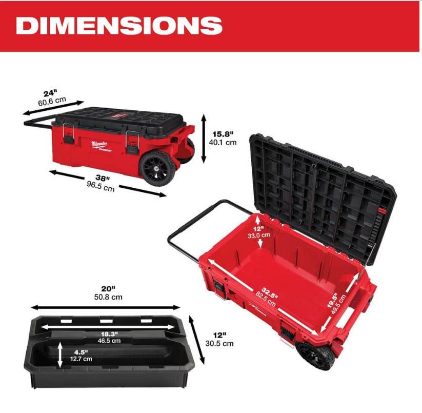 Milwaukee PACKOUT Tool Box – Caja organizadora grande