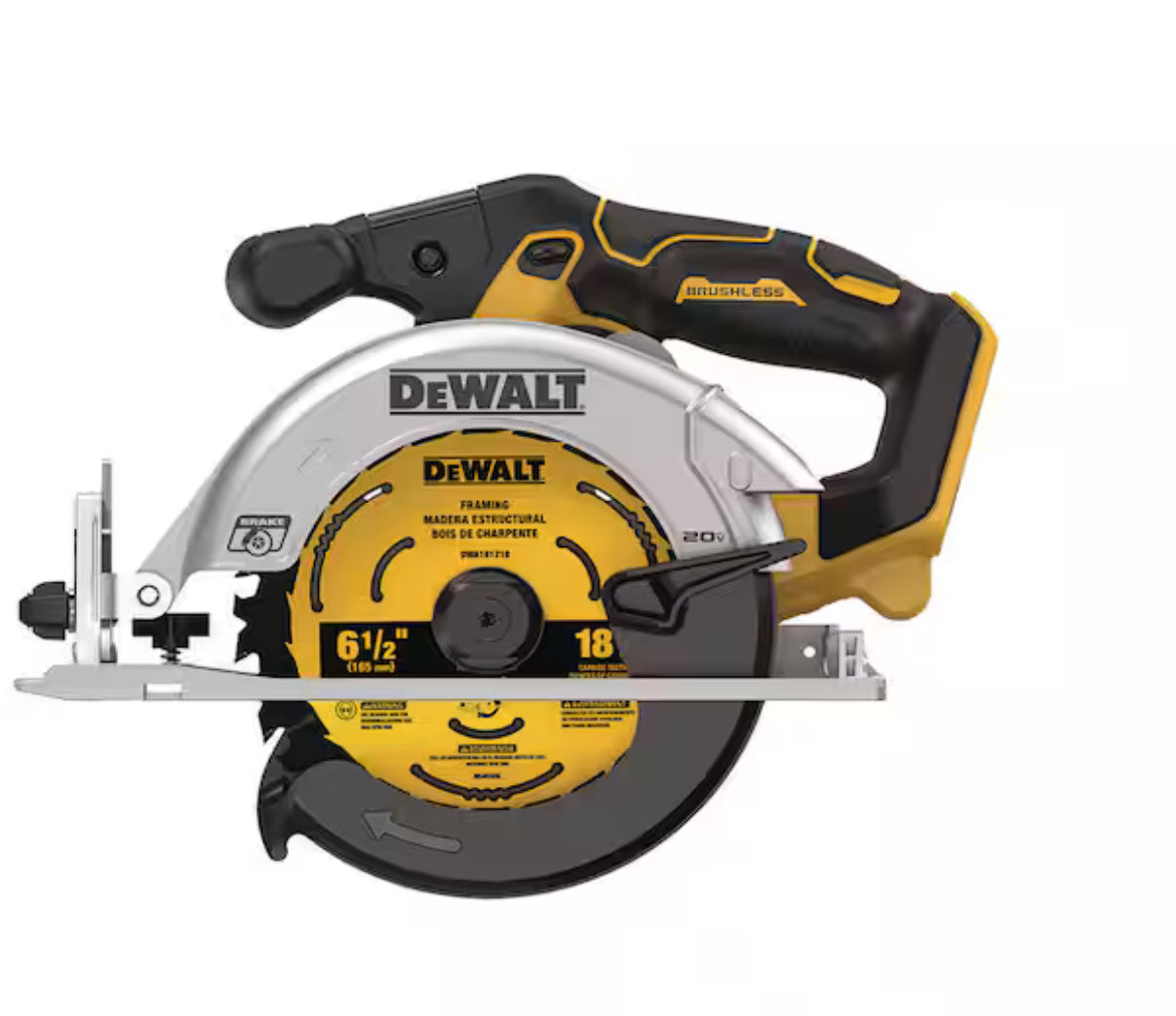 DEWALT 20V MAX 6-1/2” Circular Saw DCS565 – Solo herramienta