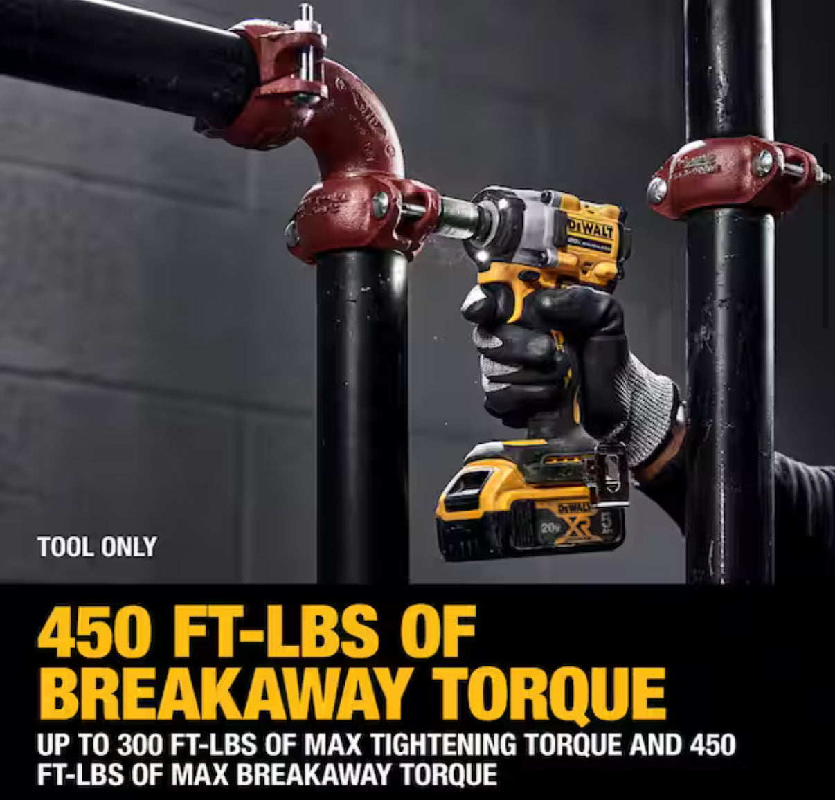 DEWALT ATOMIC 20V MAX 1/2” Impact Wrench – Solo herramienta