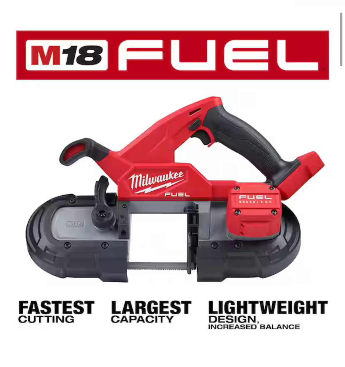 Sierra de Banda Compacta Milwaukee M18 FUEL – NUEVA