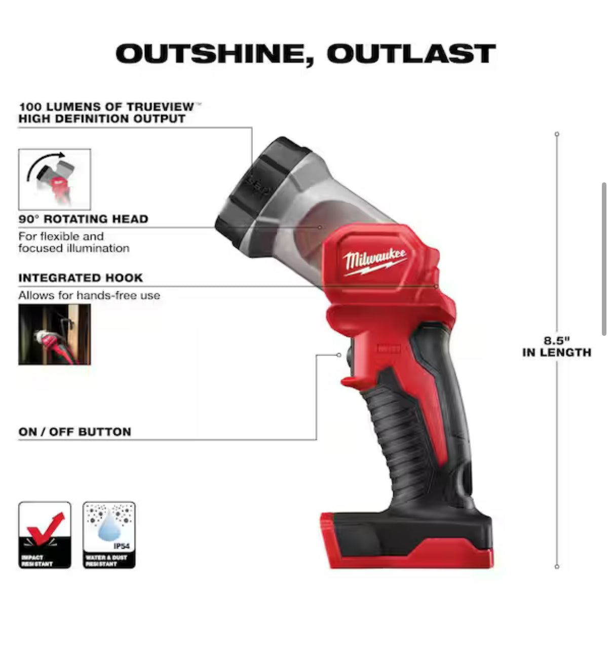 Lámpara de Trabajo Milwaukee M18 LED – NUEVA