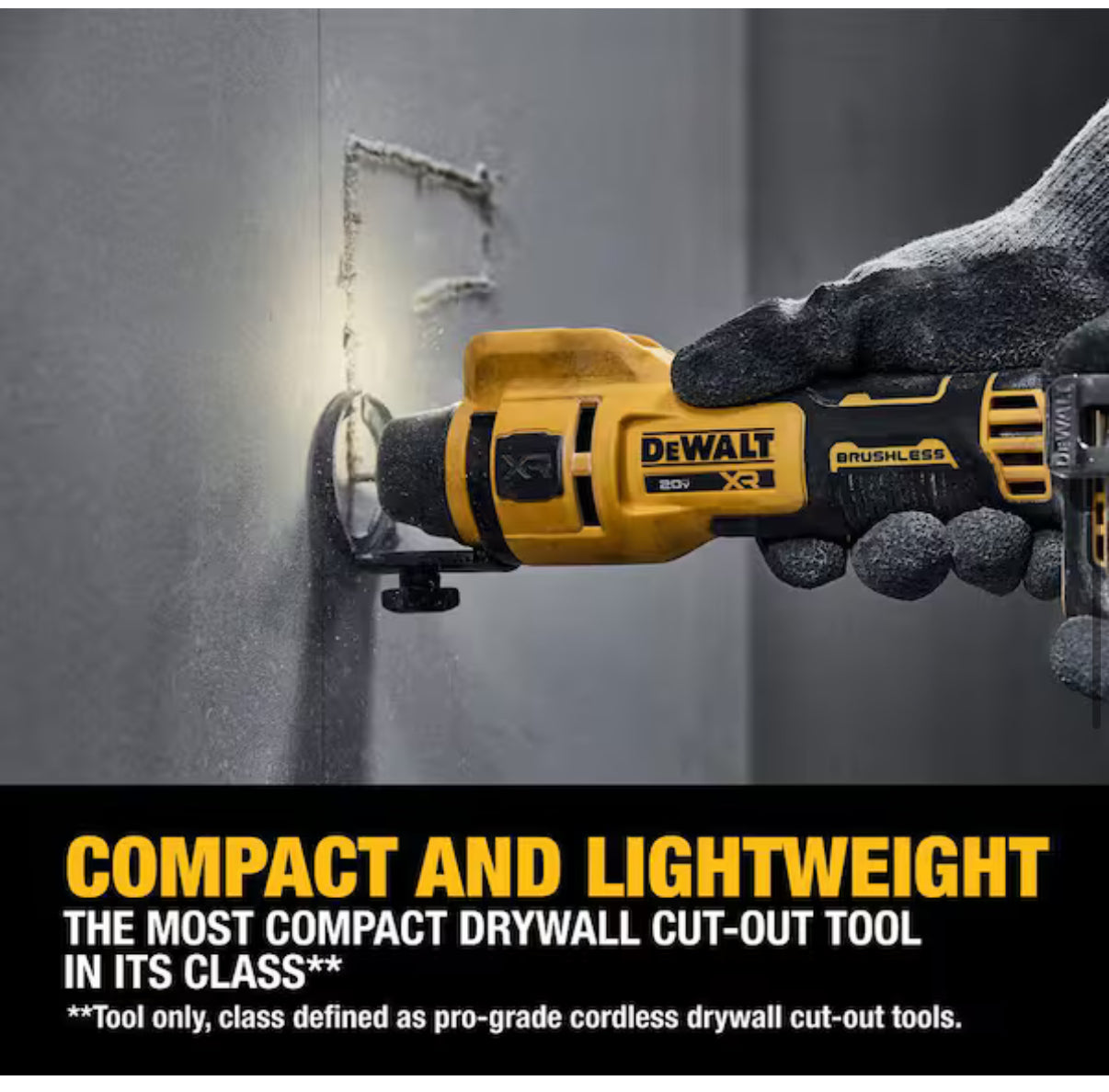 Herramienta DEWALT 20V para Drywall (Cut-Out Tool) Cortes rápidos, precisos y sin complicaciones