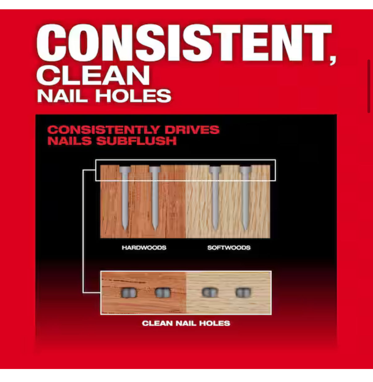 Clavadora Milwaukee M18 FUEL 15 Ga Potencia profesional sin compresor, ideal para acabados finos