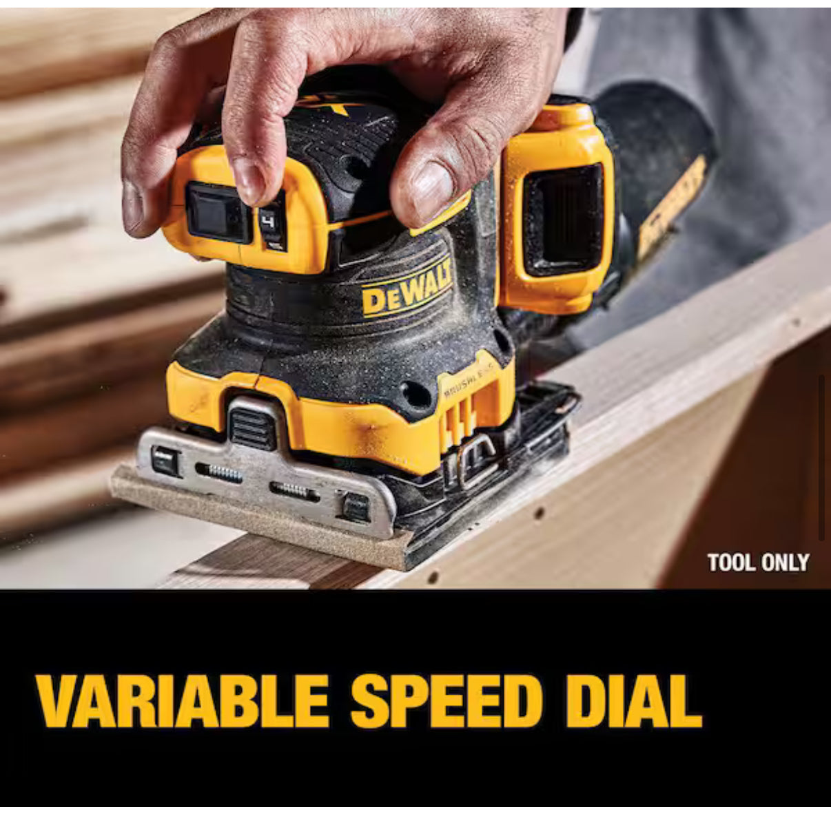 Title: 20V MAX XR 1/4 Sheet Variable Speed Sander (Brushless - Cordless)
