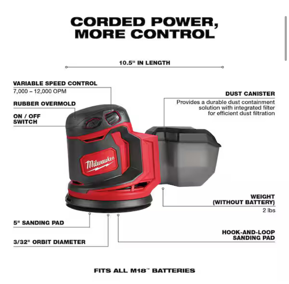 M18 Random Orbit Sander