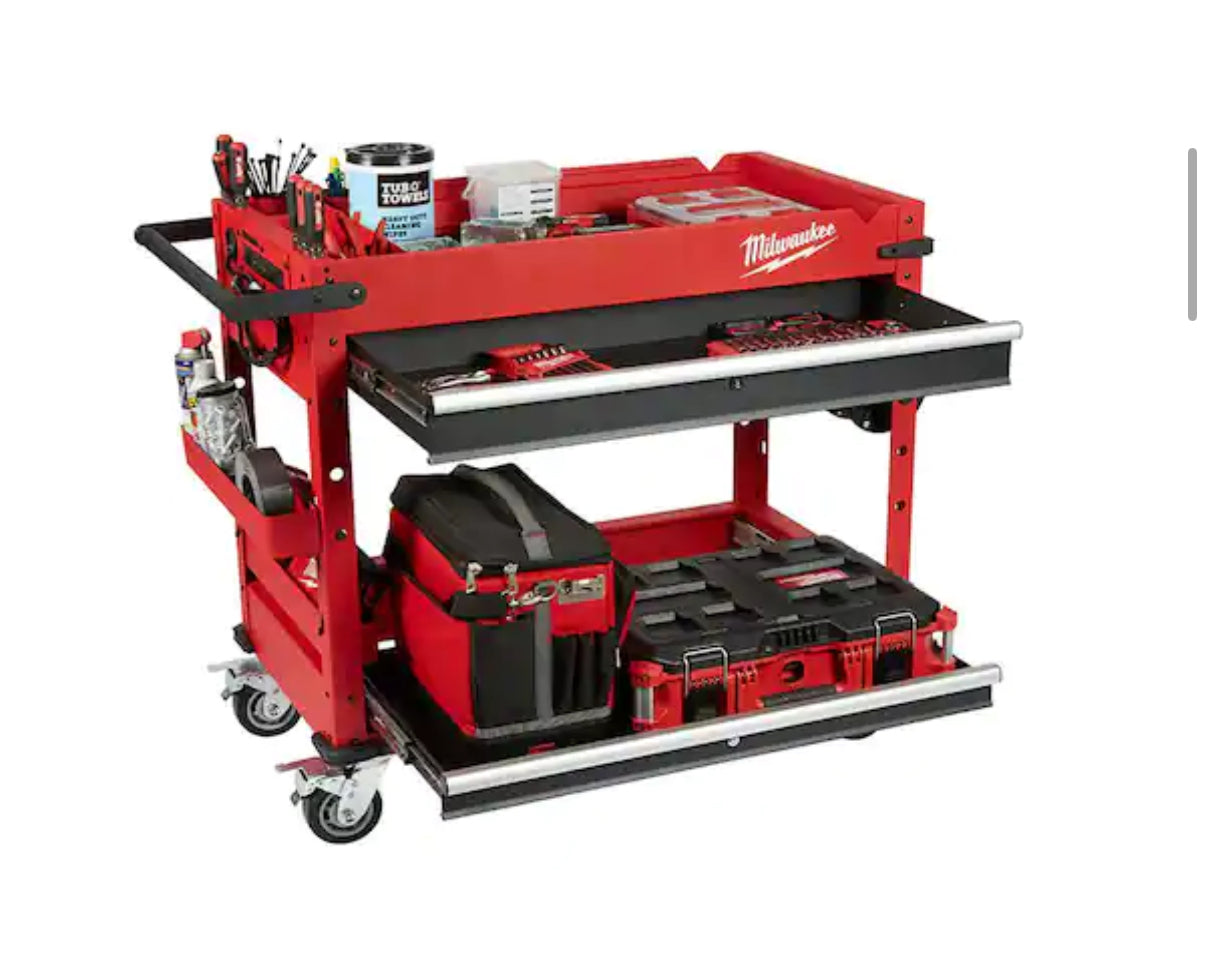 Milwaukee 40 in. Steel Work Cart