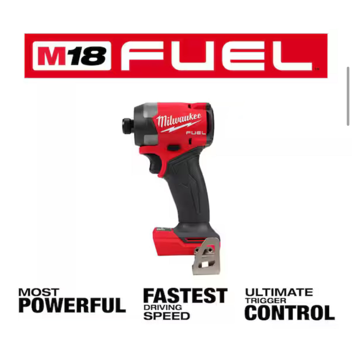 Milwaukee M18 FUEL 1/4” Impact Driver – Solo herramienta