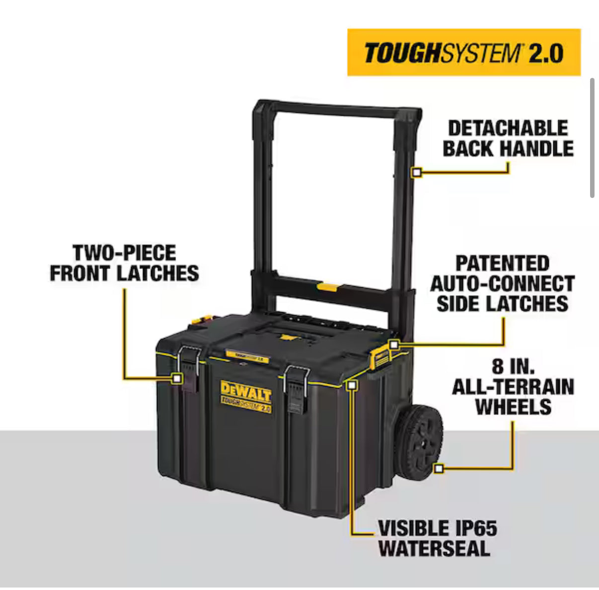 DEWALT TOUGHSYSTEM 2.0 Mobile Tool Box – Caja rodante grande