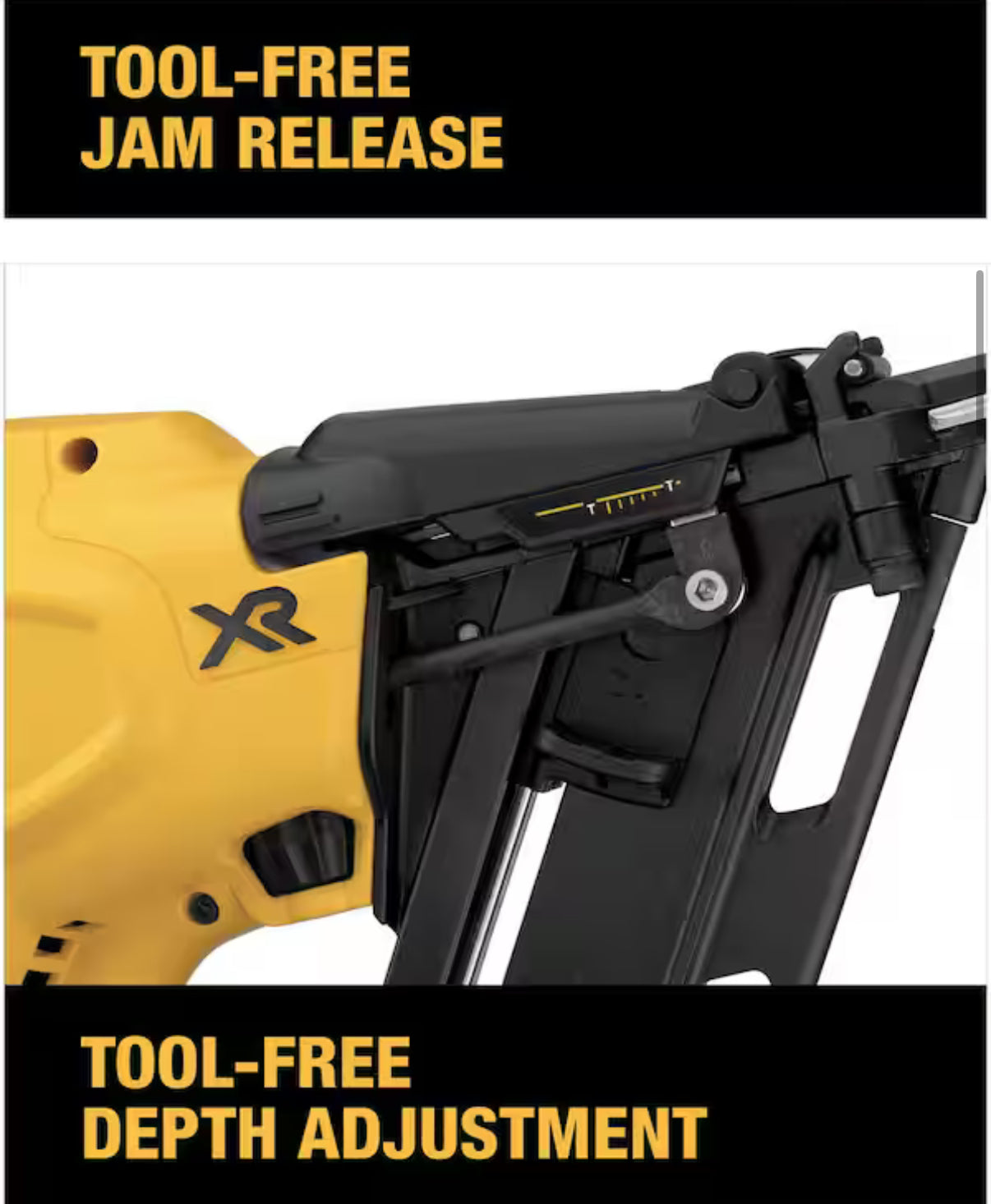 DEWALT DCN650 20V MAX 15-Gauge Angled Finish Nailer – Solo herramienta