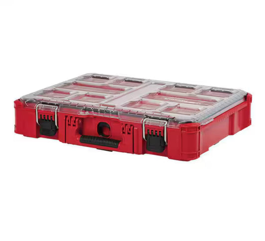 Caja Organizadora PACKOUT Milwaukee con 10 compartimentos – NUEVA