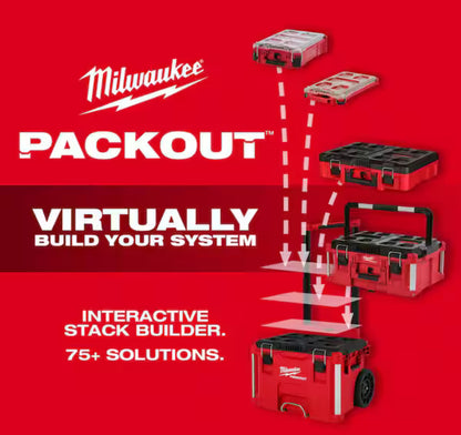 Caja Organizadora PACKOUT Milwaukee con 10 compartimentos – NUEVA