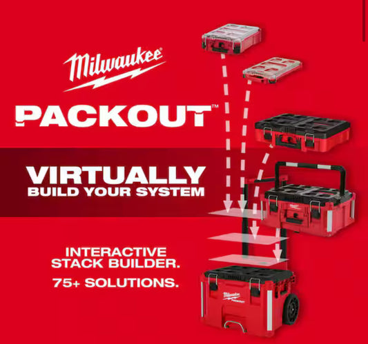 Caja Organizador Profundo PACKOUT Milwaukee – NUEVA