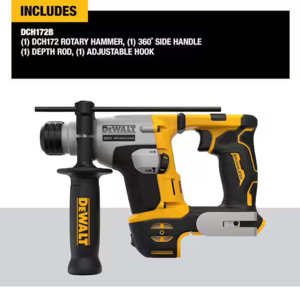 🔨 Rotomartillo Inalámbrico DEWALT 20V MAX (Brushless) Compacto, potente y listo para concreto