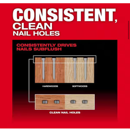 Clavadora Milwaukee M18 FUEL 15 Ga Potencia profesional sin compresor, ideal para acabados finos