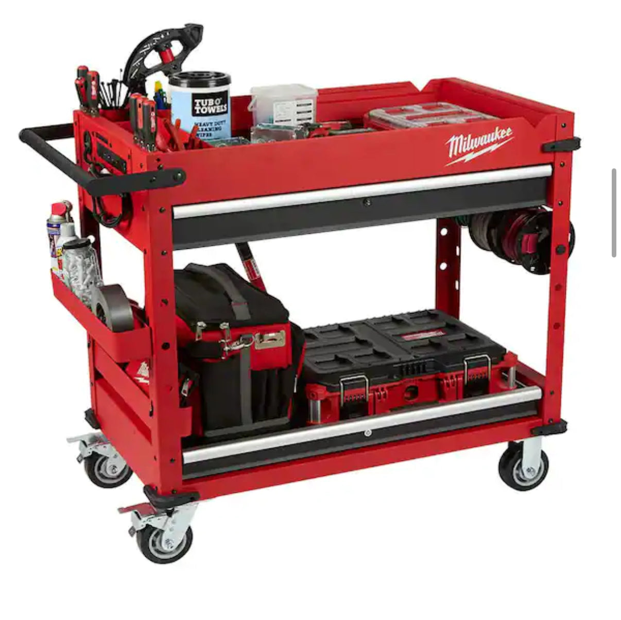 Milwaukee 40 in. Steel Work Cart
